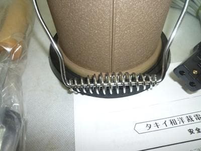 タキイ　和裁電化鏝　ランプ付　和裁コテ　タキイ製　鏝２本付未使用品