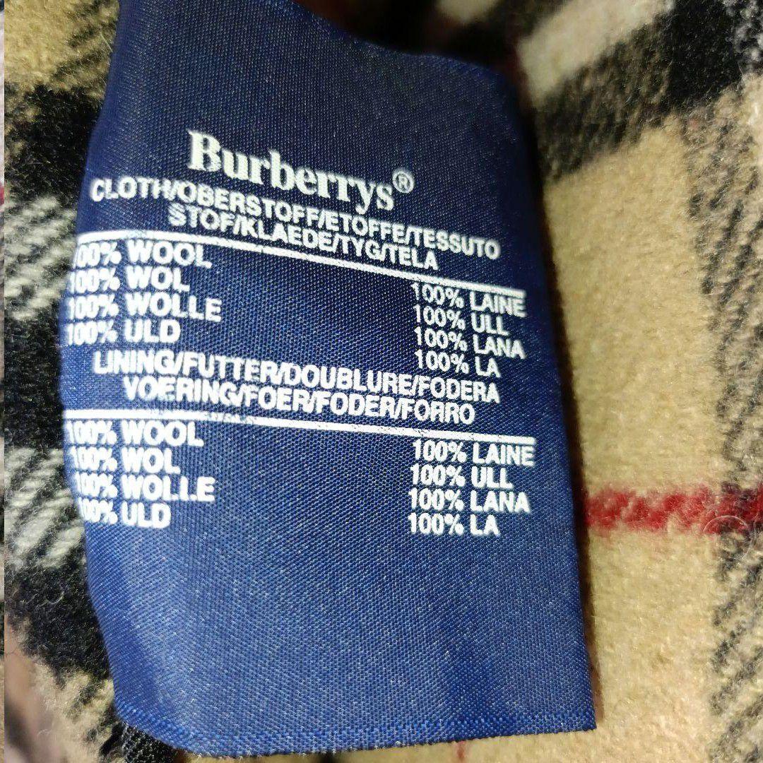 希少■Burberrys ウール ダッフルコート ネイビー ノバチェック 英国製