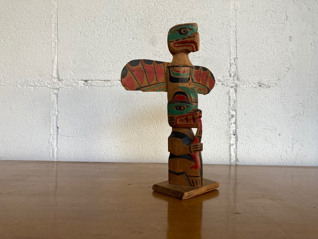 トーテムポール　置物　アメリカ　ヴィンテージ　ビンテージ