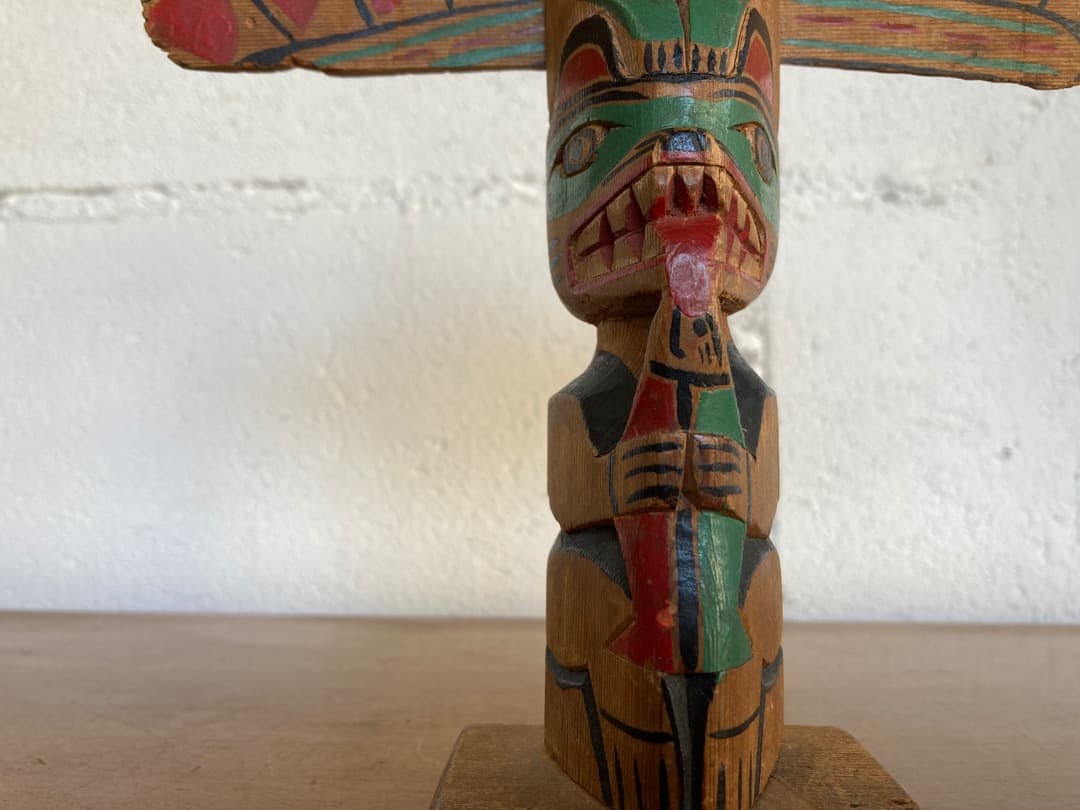 トーテムポール　置物　アメリカ　ヴィンテージ　ビンテージ