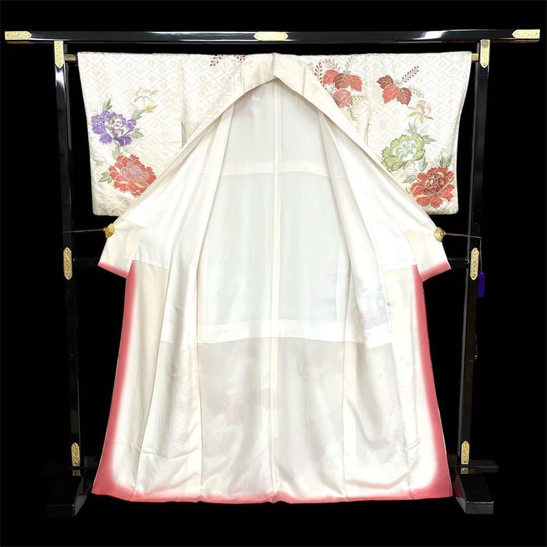 ◎mk-574　訪問着　金駒刺繍　豪華刺繍　アンティーク　　2-6