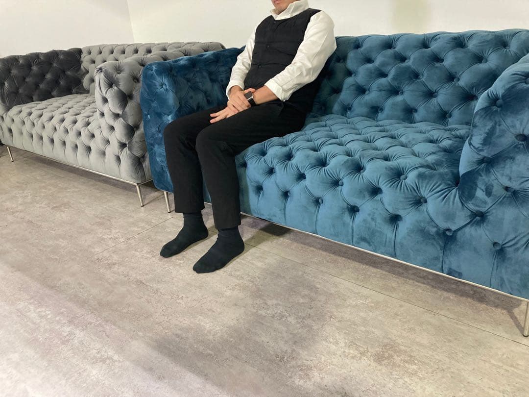 ent furniture mafia sofa ベルベット 2人掛けソファ