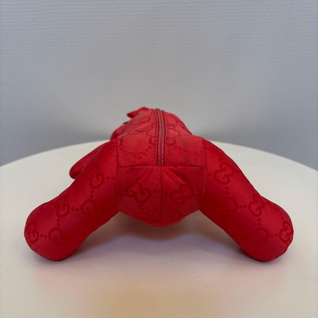 GUCCI グッチ エコバッグ テディベア トートバッグ ナイロン GG柄ピンク