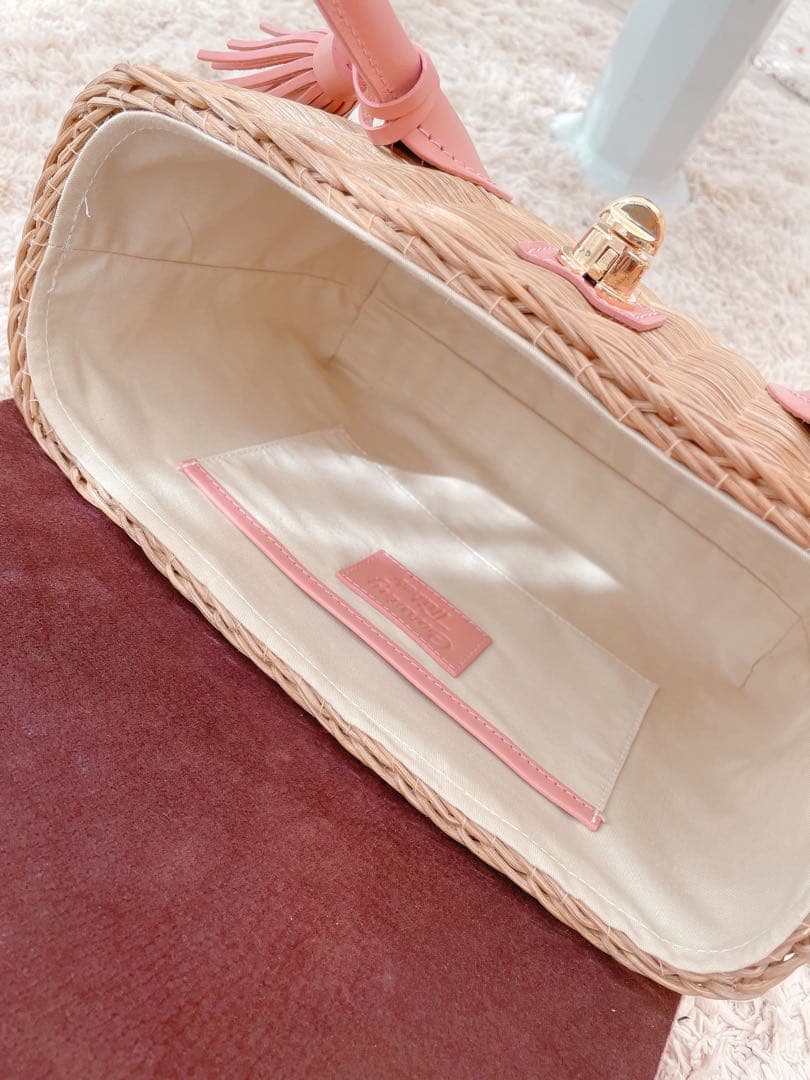 グレースコンチネンタル カービング カゴバッグCarving Basket MS