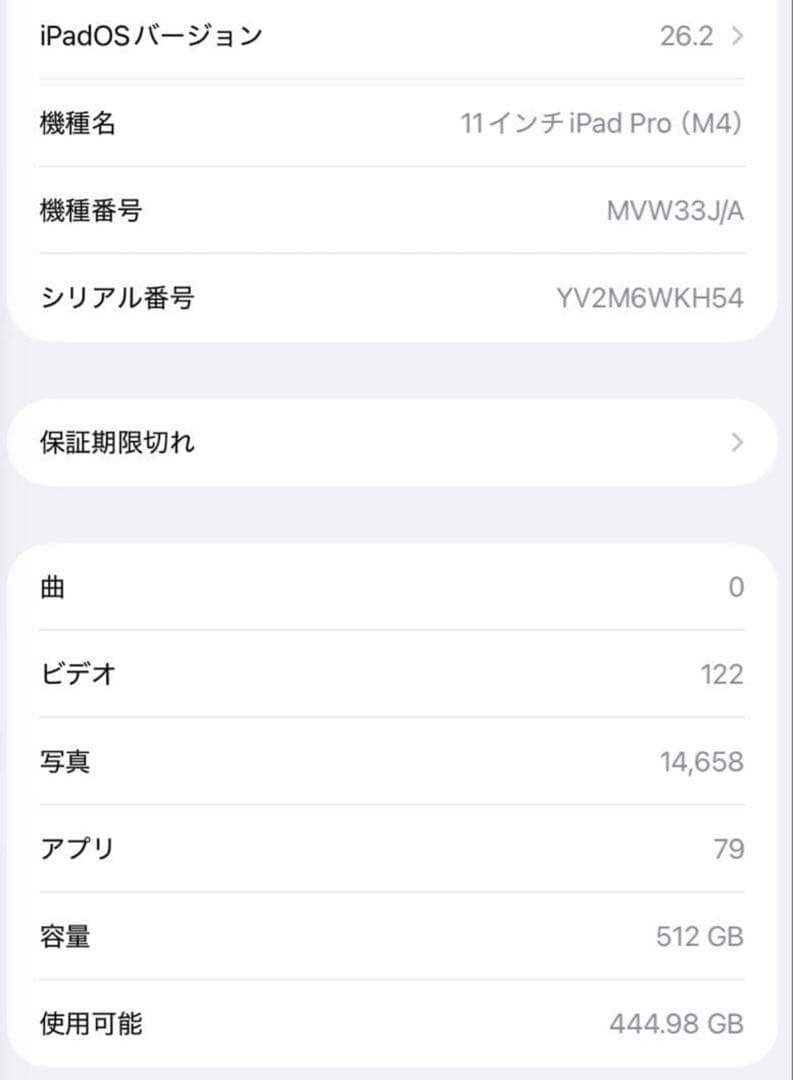 【超美品】iPad pro 11インチM4 Cellular 512GB