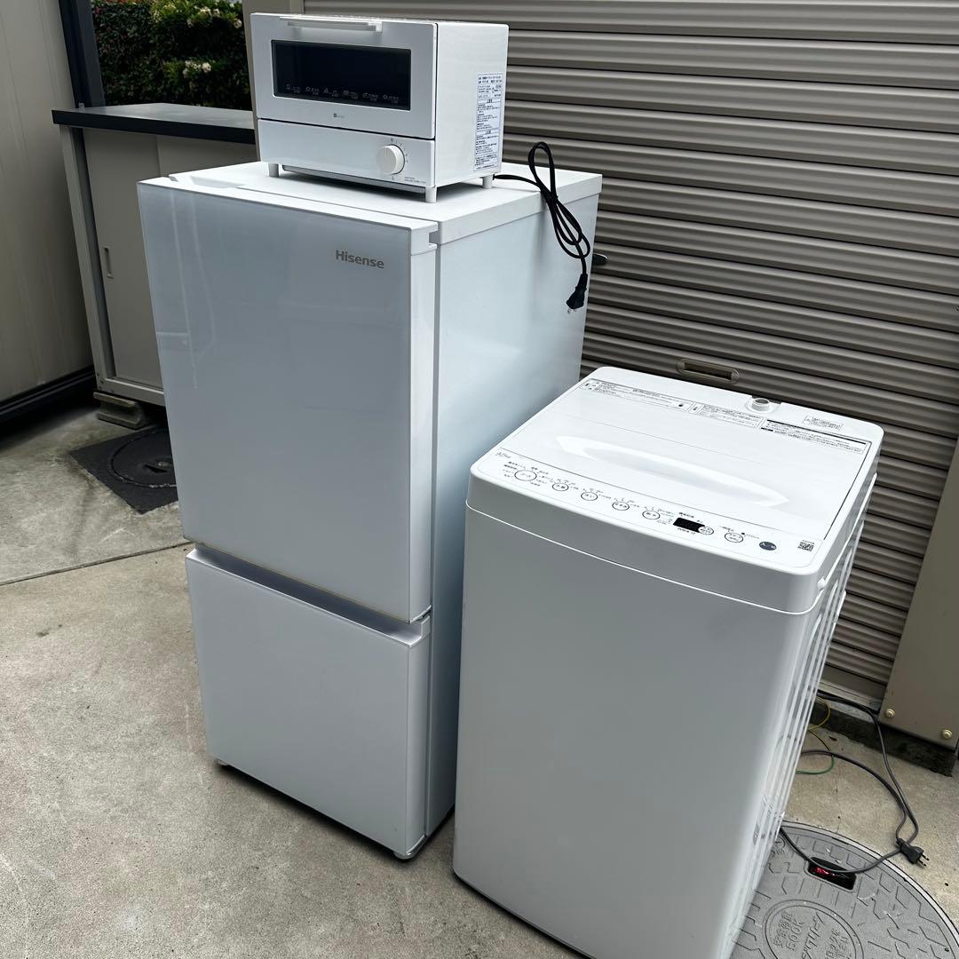 2023年製家電3点セット 冷蔵庫 洗濯機 トースター