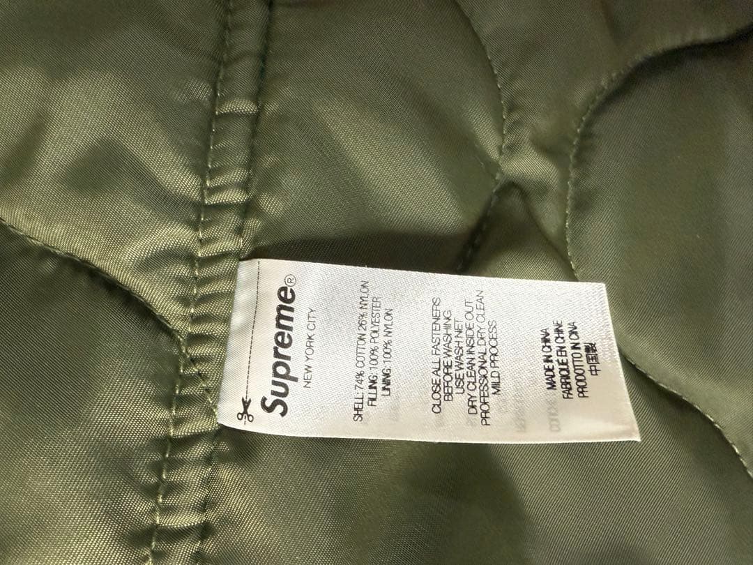Supreme 24ss モッズコート オリーブ 中綿入り ３回ほど短時間着用