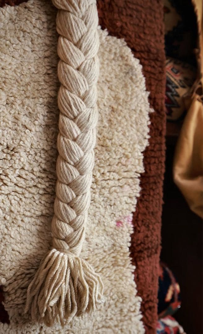 ヴィンテージラグ　三つ編み