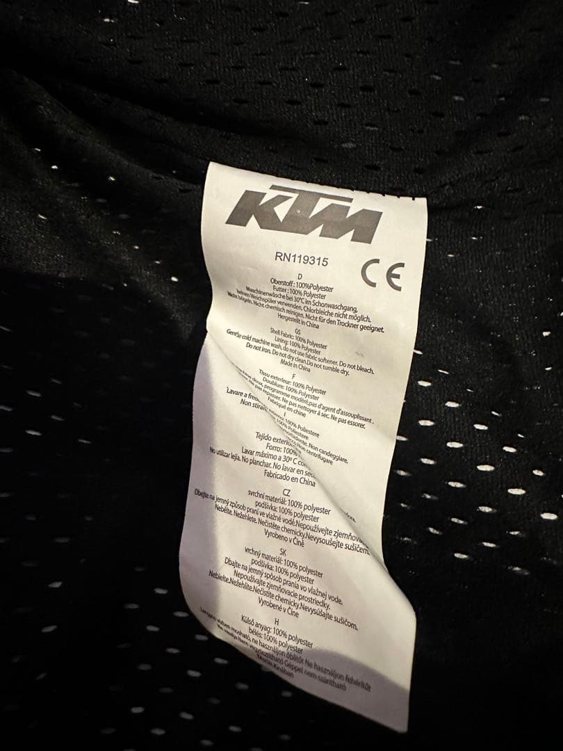 KTM RACETECH JACKET ジャケット ブラック/グレー/オレンジ