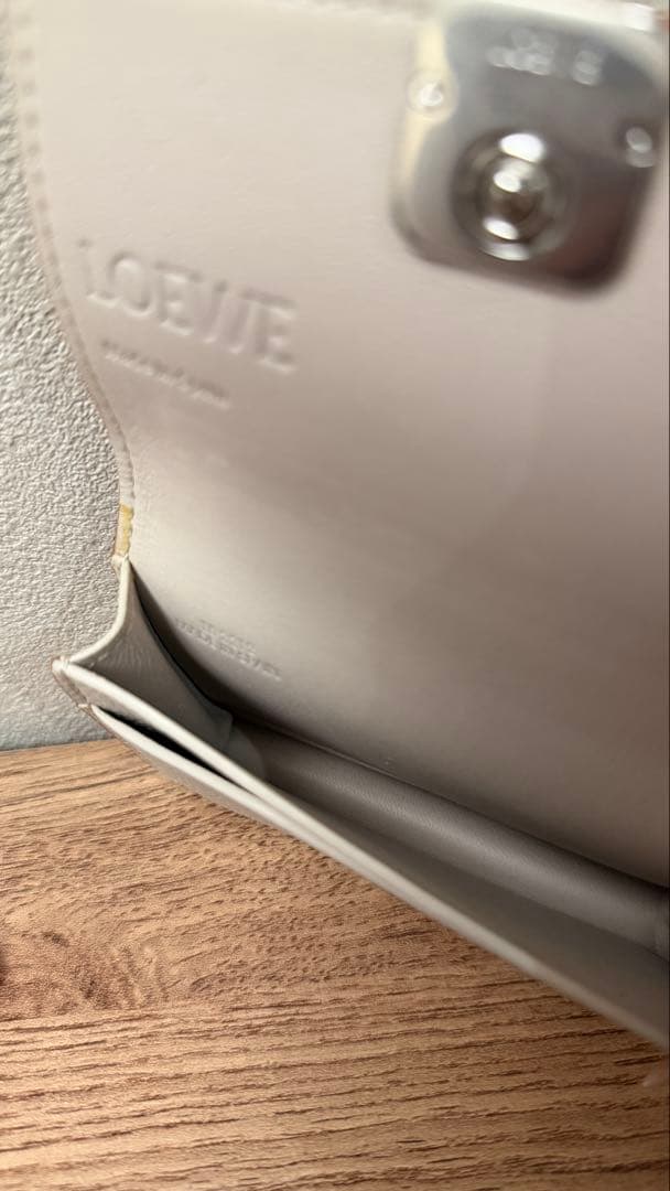 【希望価格受付中】ロエベ　カードケース　ベージュ