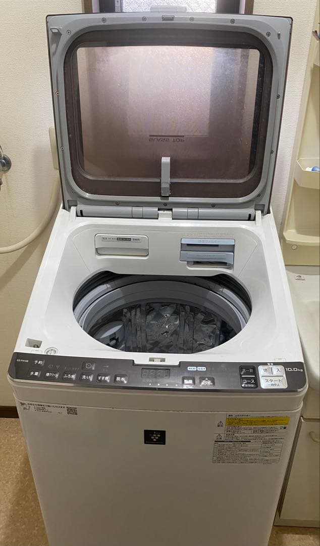 【お得・美品】SHARP 洗濯乾燥機 10kg/5kg 乾燥ほぼ未使用