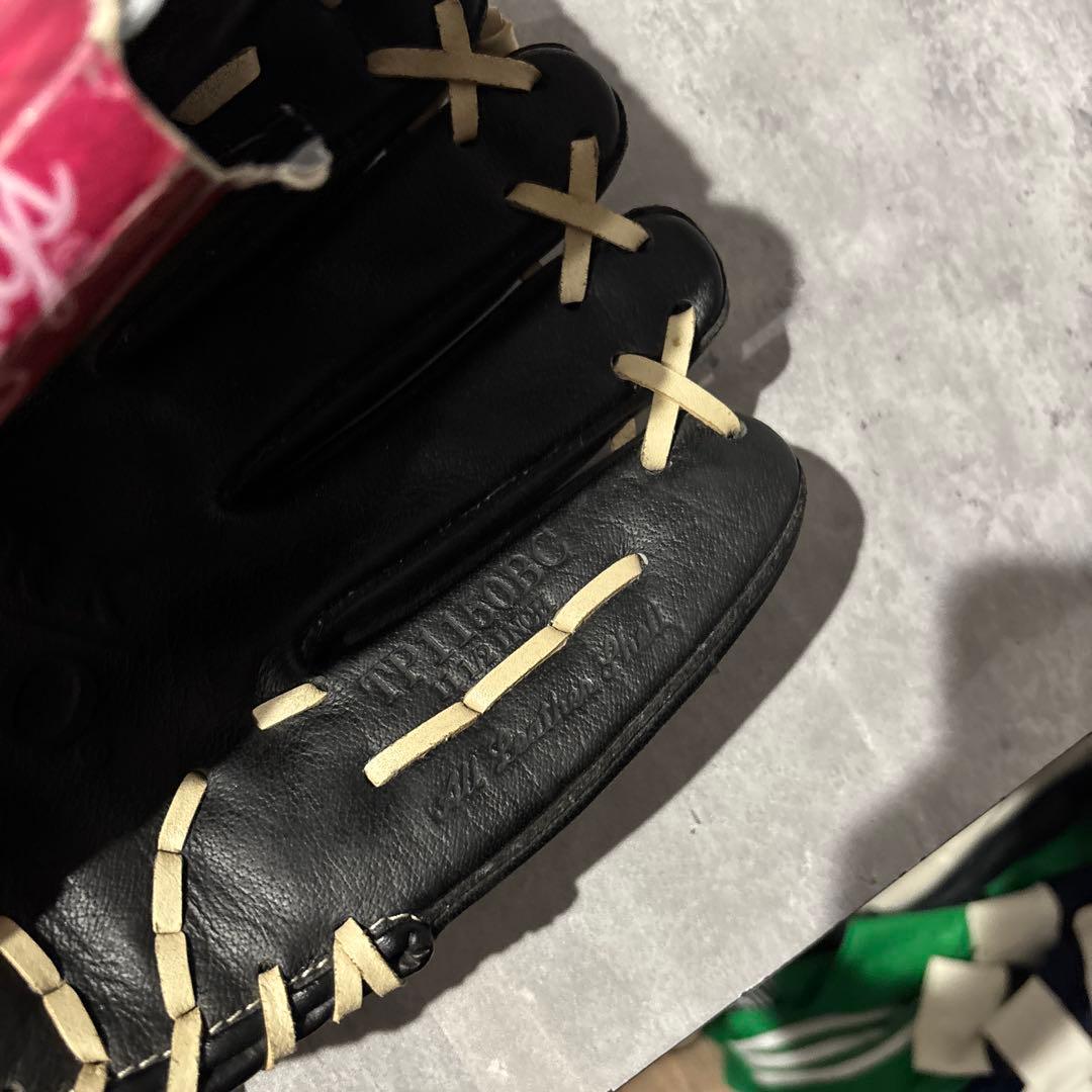 [未使用品]Rawlings 軟式グローブ 黒 右手用投手