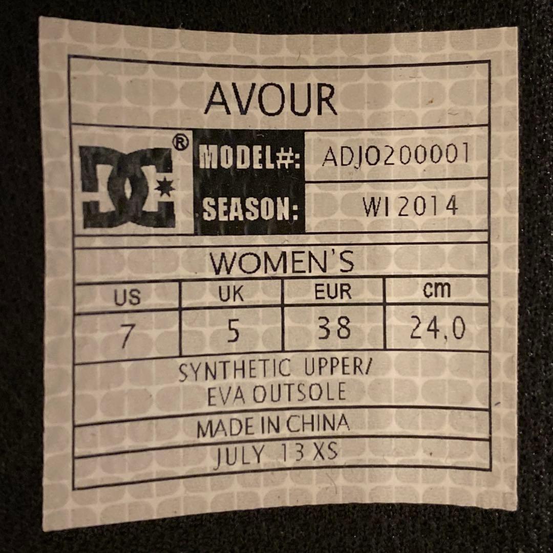 【美品_即日発送】 DC スノボブーツ AVOUR 24.0cm