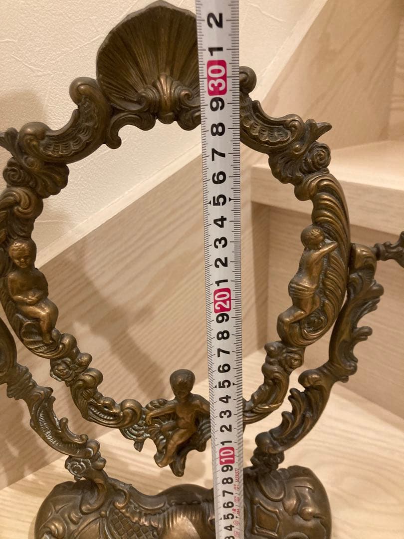 真鍮スタンド 　アンティーク 金属製 フレーム