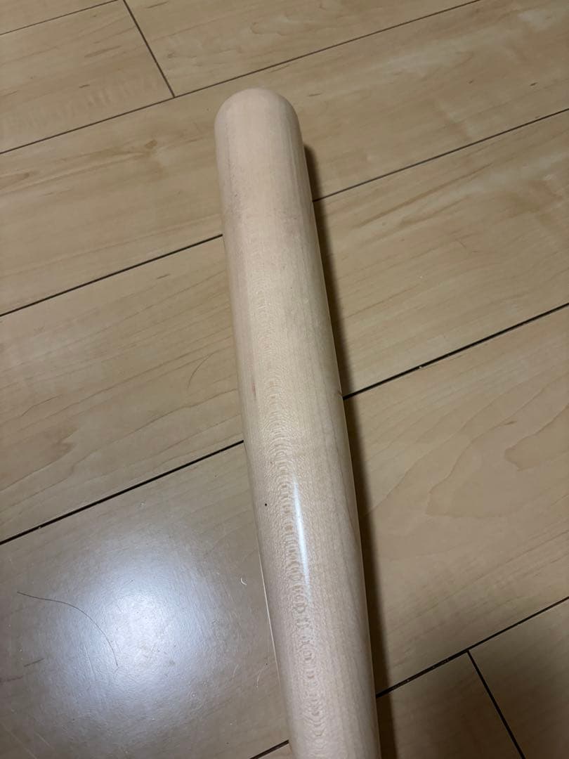 ZETT 木製硬式バット オレンジ/ナチュラル NPB選手使用バット