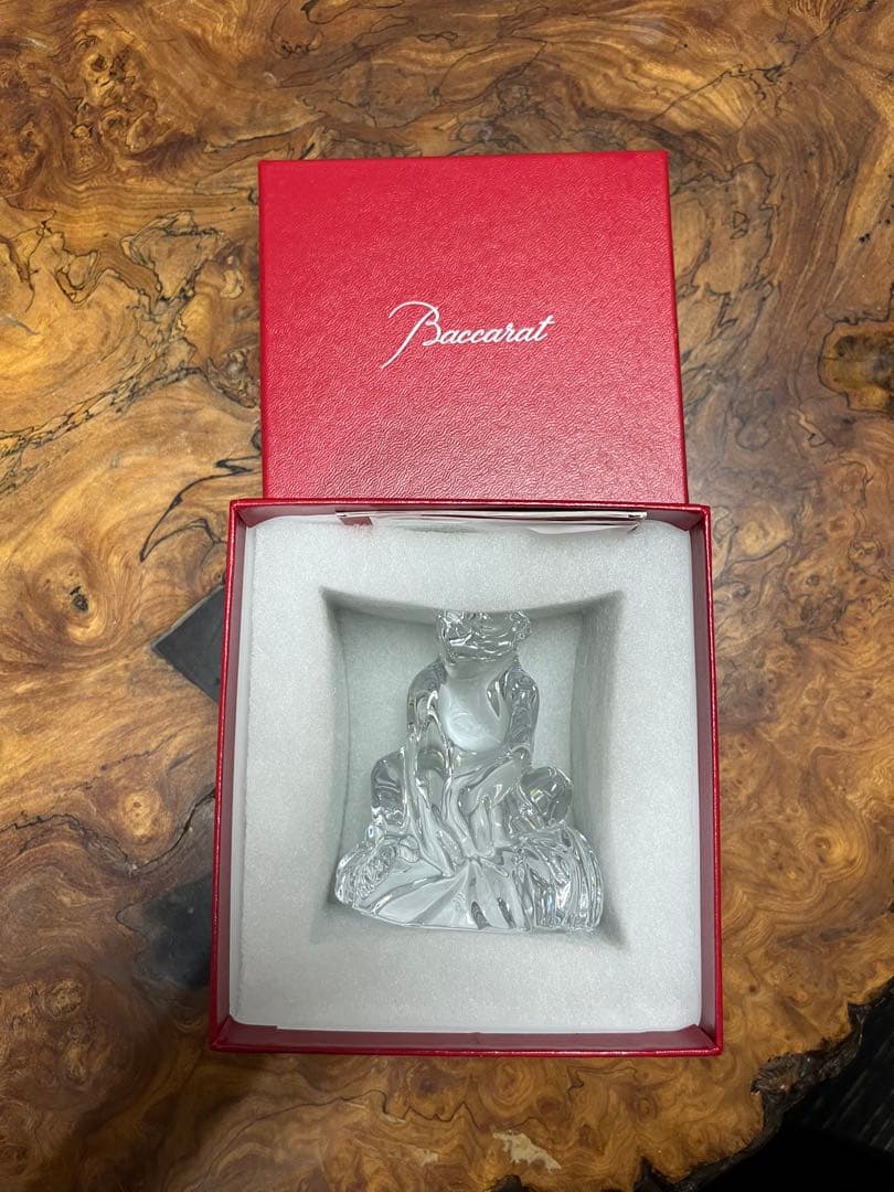 未使用！バカラ 置物 干支 猿 申 十二支 Baccarat 置物