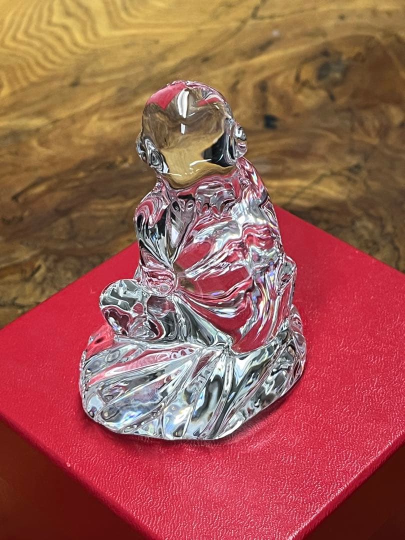 未使用！バカラ 置物 干支 猿 申 十二支 Baccarat 置物