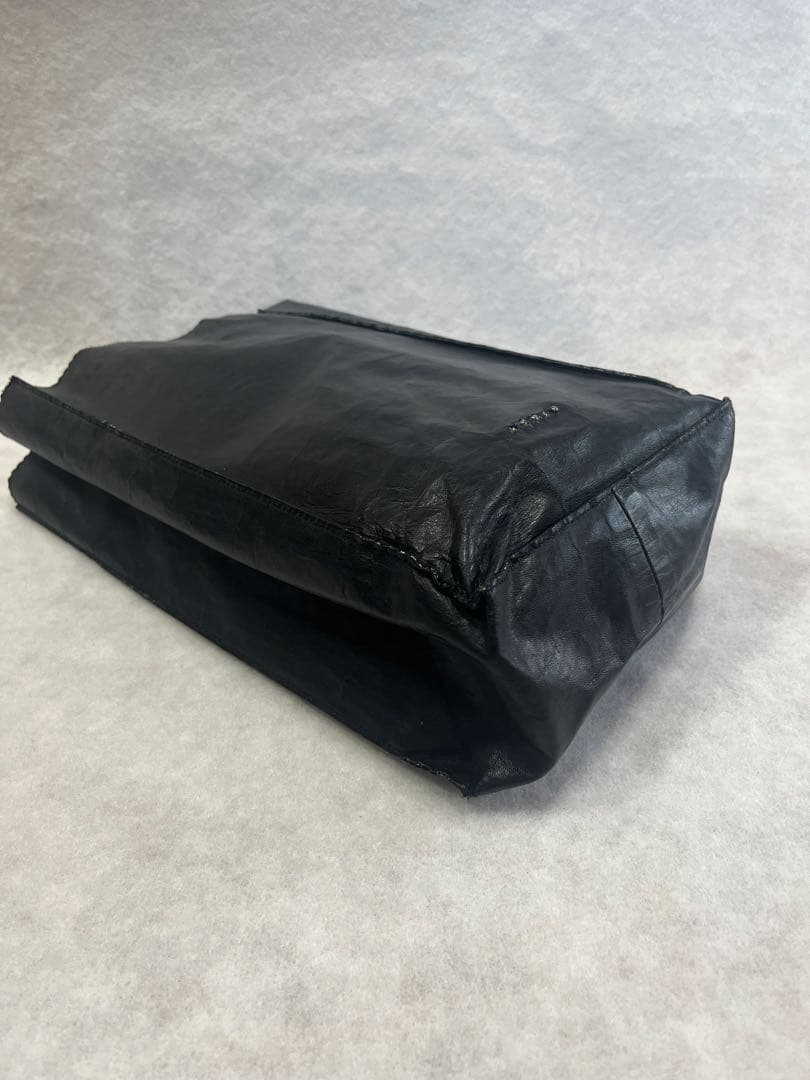 DUREN クリンクルレザー ブレッドバッグ 牛革 日本製