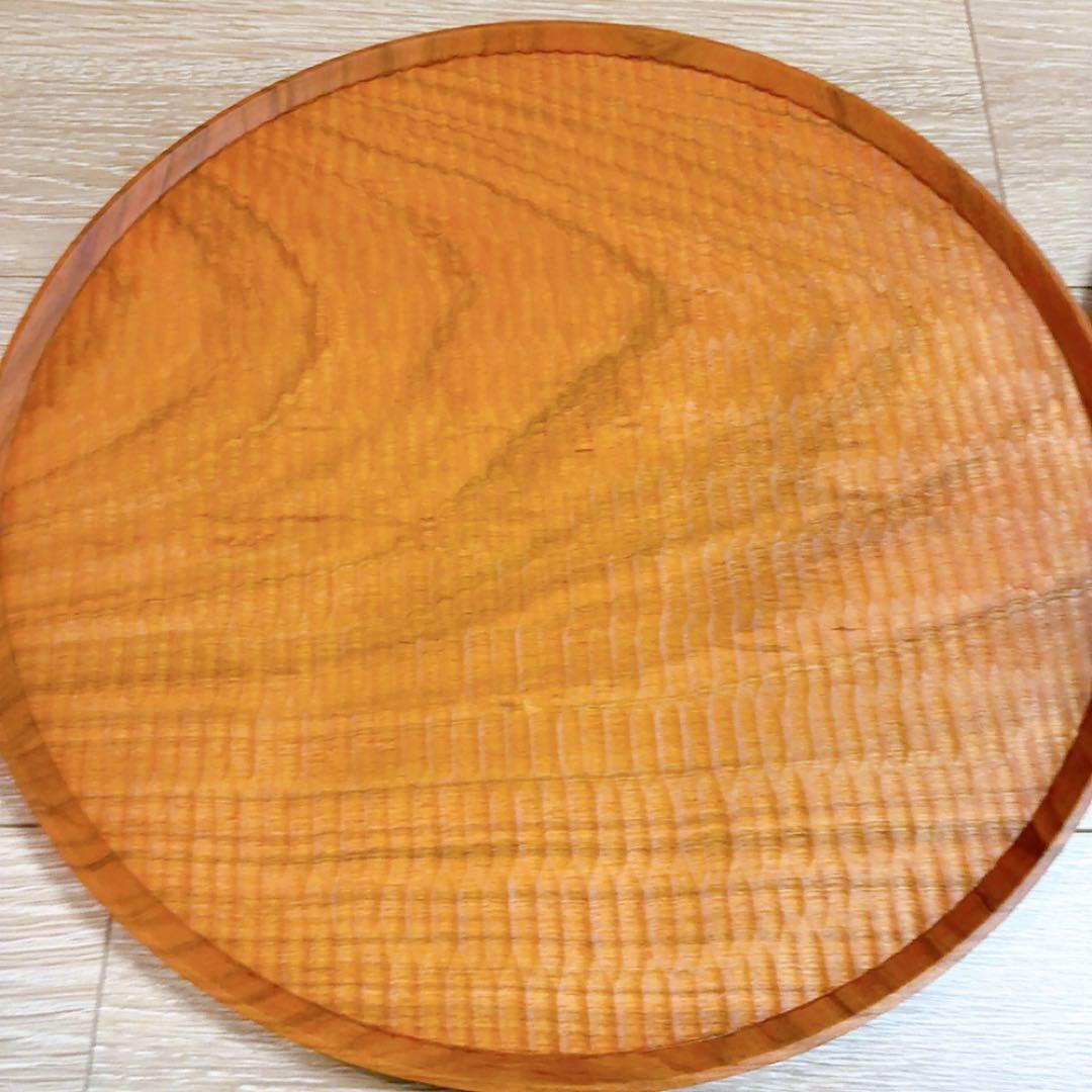 キティ様 高塚和則　木工房玄　一人膳 丸盆 28cm