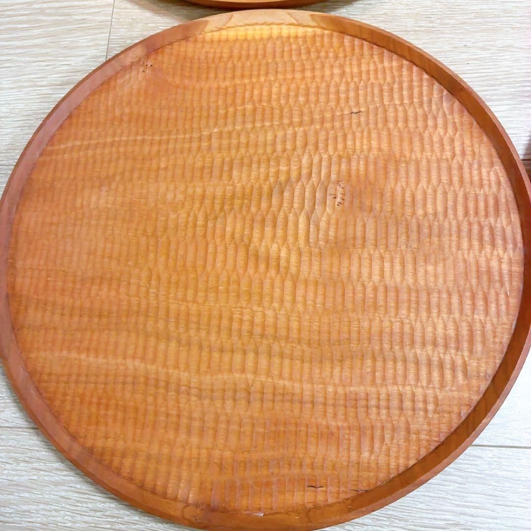 キティ様 高塚和則　木工房玄　一人膳 丸盆 28cm