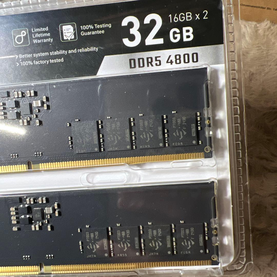 シリコンパワー DDR5 32GB (2x16GB) 4800MHz