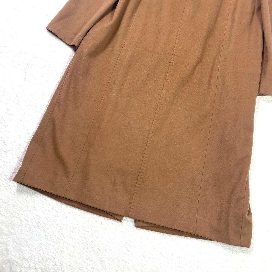 大きめ 13+✨レリアン カシミヤ 100%レトロ ロングコート キャメル