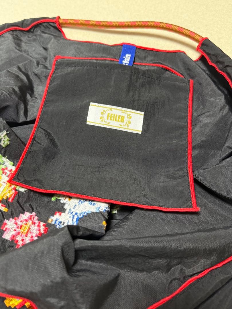 【正規品】FEILER × Ball&Chain エコバッグ ハイジ 黒Lサイズ