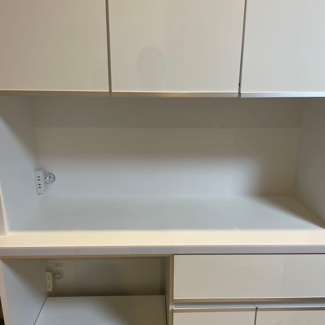 ホワイトキャビネット 食器棚レンジボード