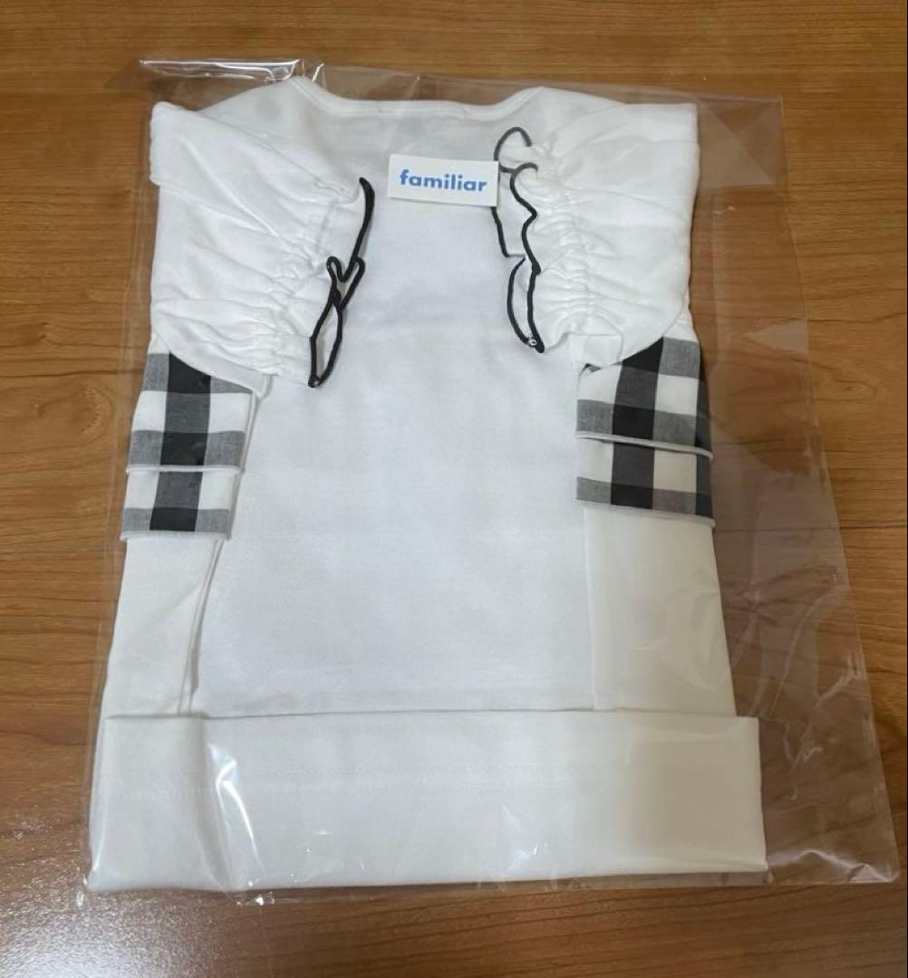 familiar Tシャツ チェック90㎝　今期