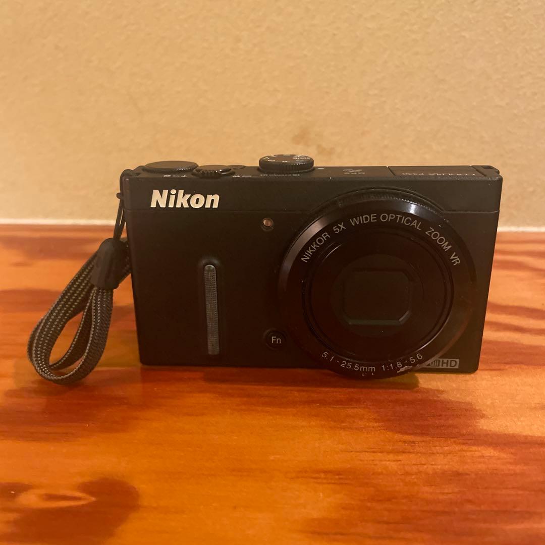 ニコン COOLPIX P330 本体、元箱、付属品あり。 通電・撮影は可能