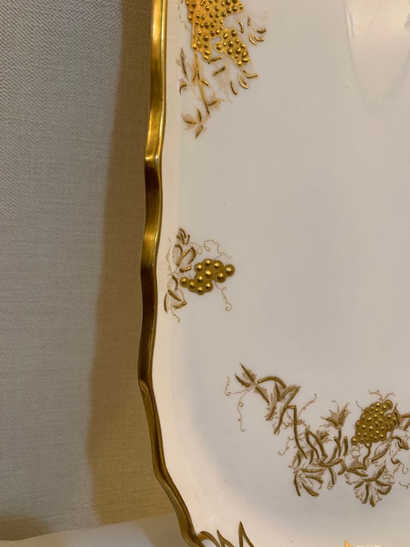 Hammersley ハマースレイ金彩盛絵　葡萄　豪華　バスケット、トレイ