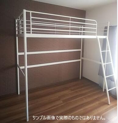 埼玉県 引取り/引渡し限定 IKEA TROMSÖ ホワイト ロフトベッド