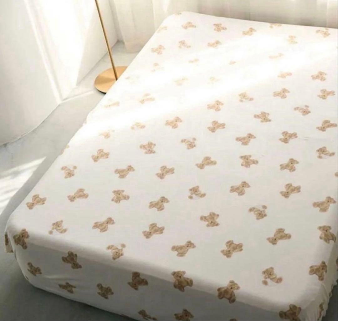 ジェラピケ　寝具3点セット　ベア柄　シングルサイズ　　新品　ベッドリネン