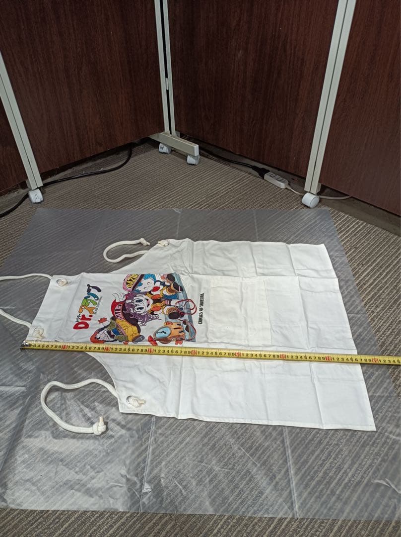八6657【未使用品】Dr.スランプ アラレちゃん エプロン 寸法写真参照