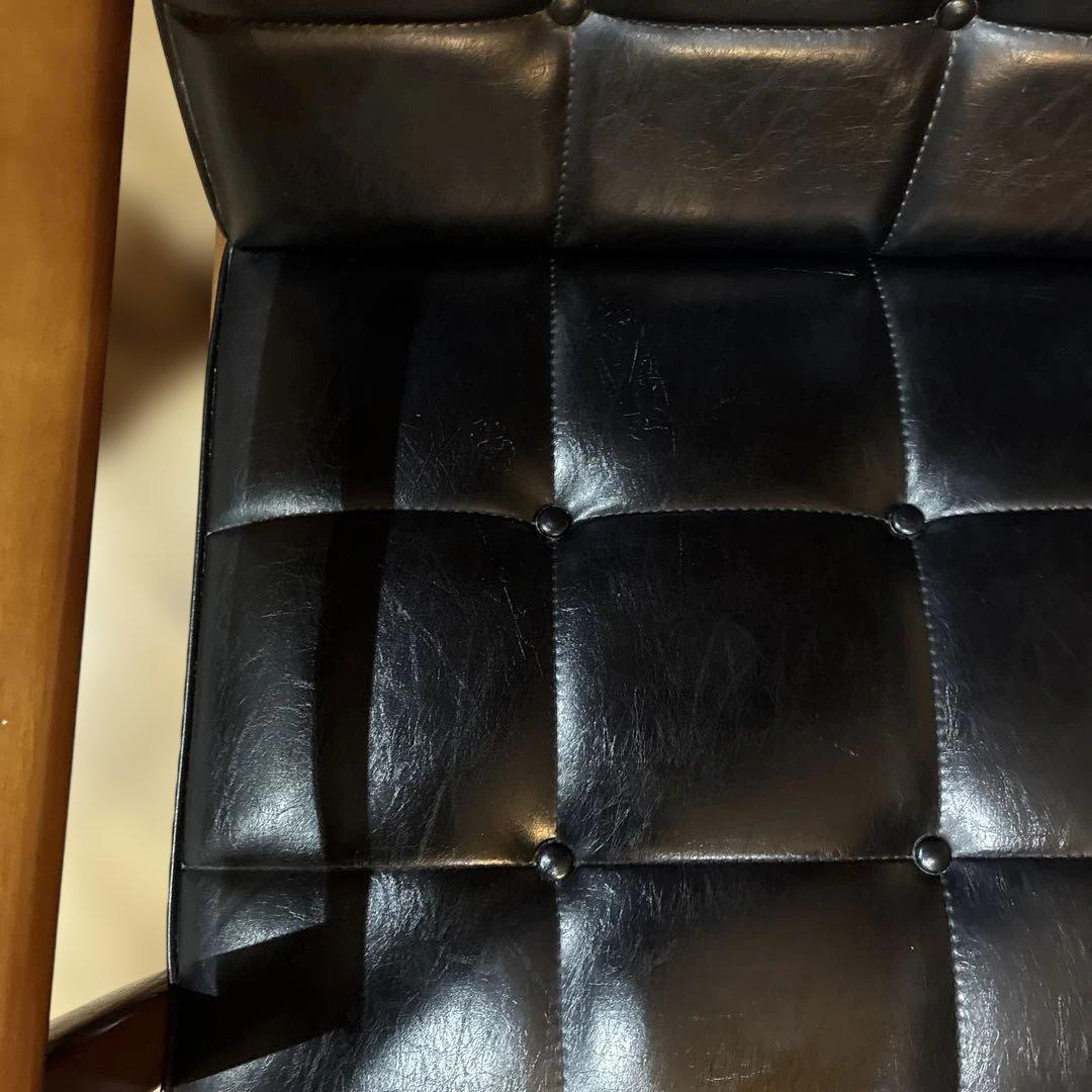 カリモク　2人掛けソファ　ブラック　FURNITURE