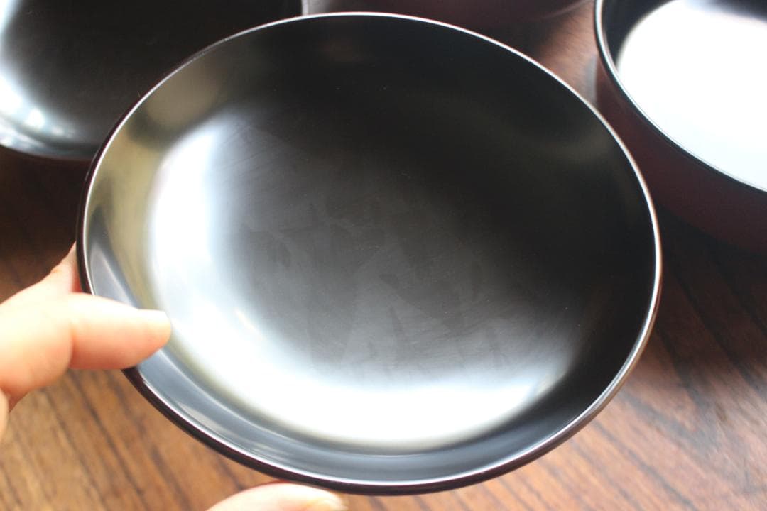 デッドストック！上質朱漆に極上鳳凰蒔絵の大平椀2点（検輪島塗蒔絵椀煮物椀雑煮椀