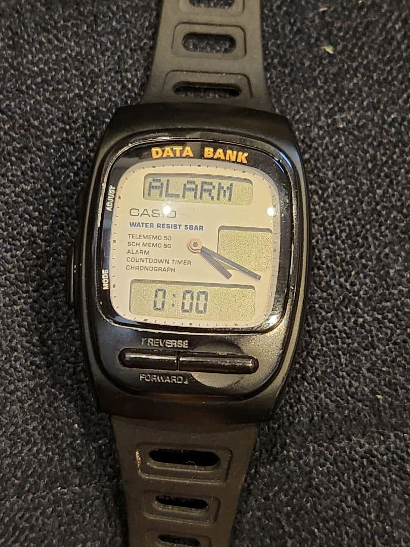 カシオ 腕時計 データバンク AB-50W casio 電池交換