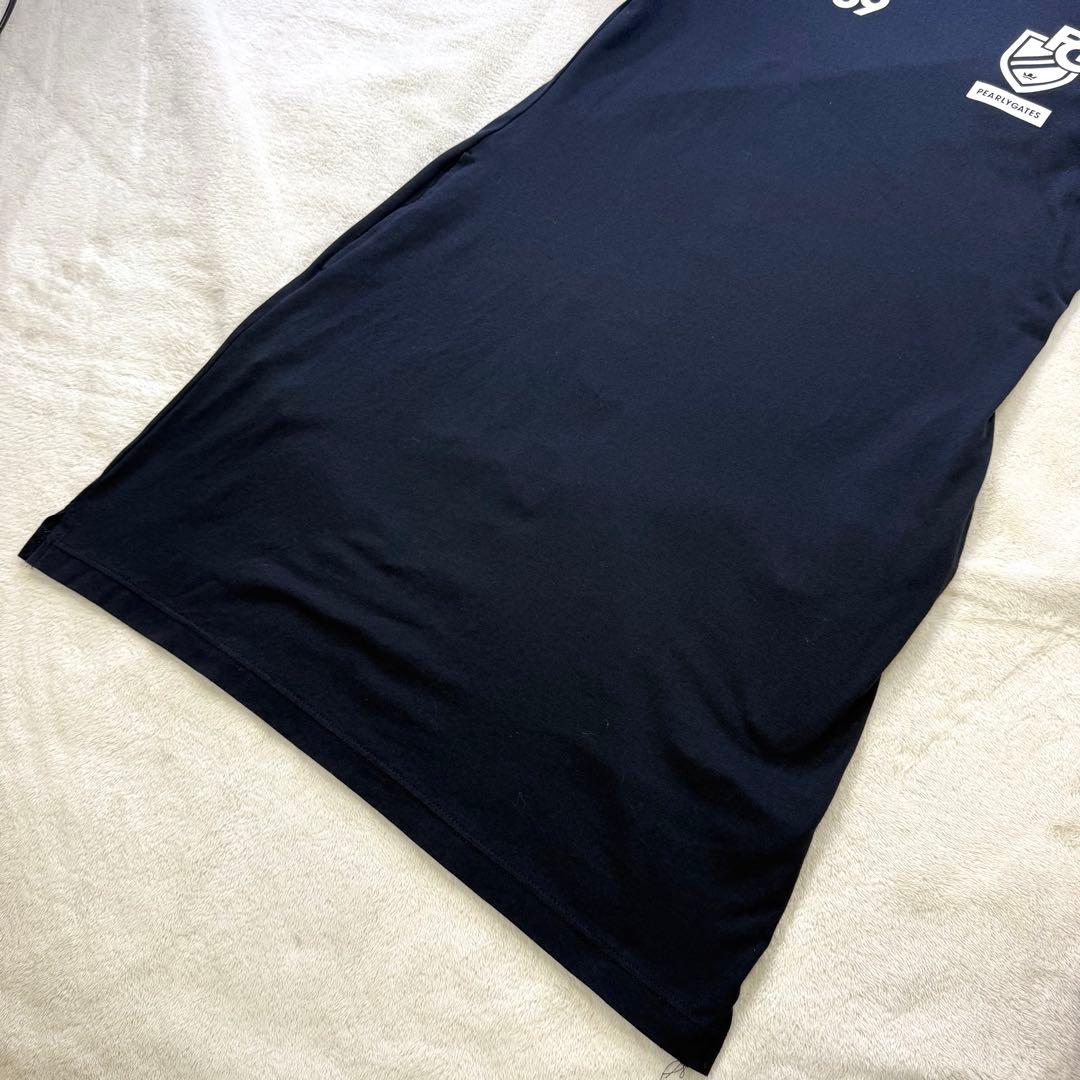 美品‼️PEARLY GATES モックネックワンピース背面ラインロゴ 0 日本製