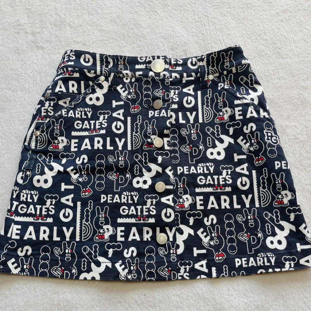 パーリーゲイツ　裏起毛　セットアップ　パーカー　スカート　どうしちゃったPG