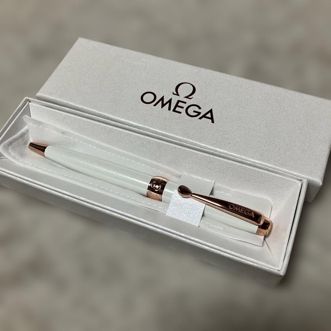 新品未使用OMEGA ボールペン ホワイト