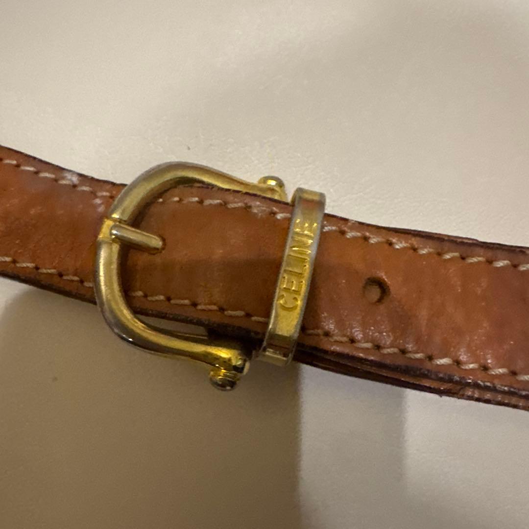 CELINE ヴィンテージ　マカダム ベージュ ショルダーバッグ