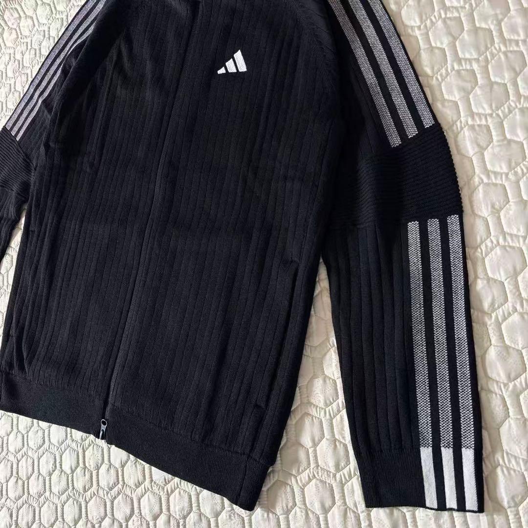 XL即日発送新品23100円アディダスゴルフ/メンズ/防風セータージャケット/黒