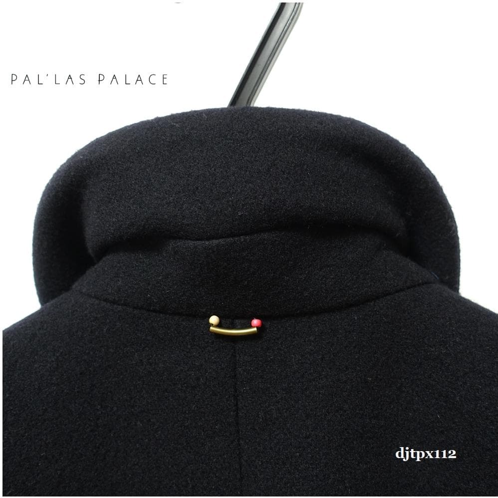 定価6万 Pal'las Palace*メルトンウール 比翼コート*サイズ2