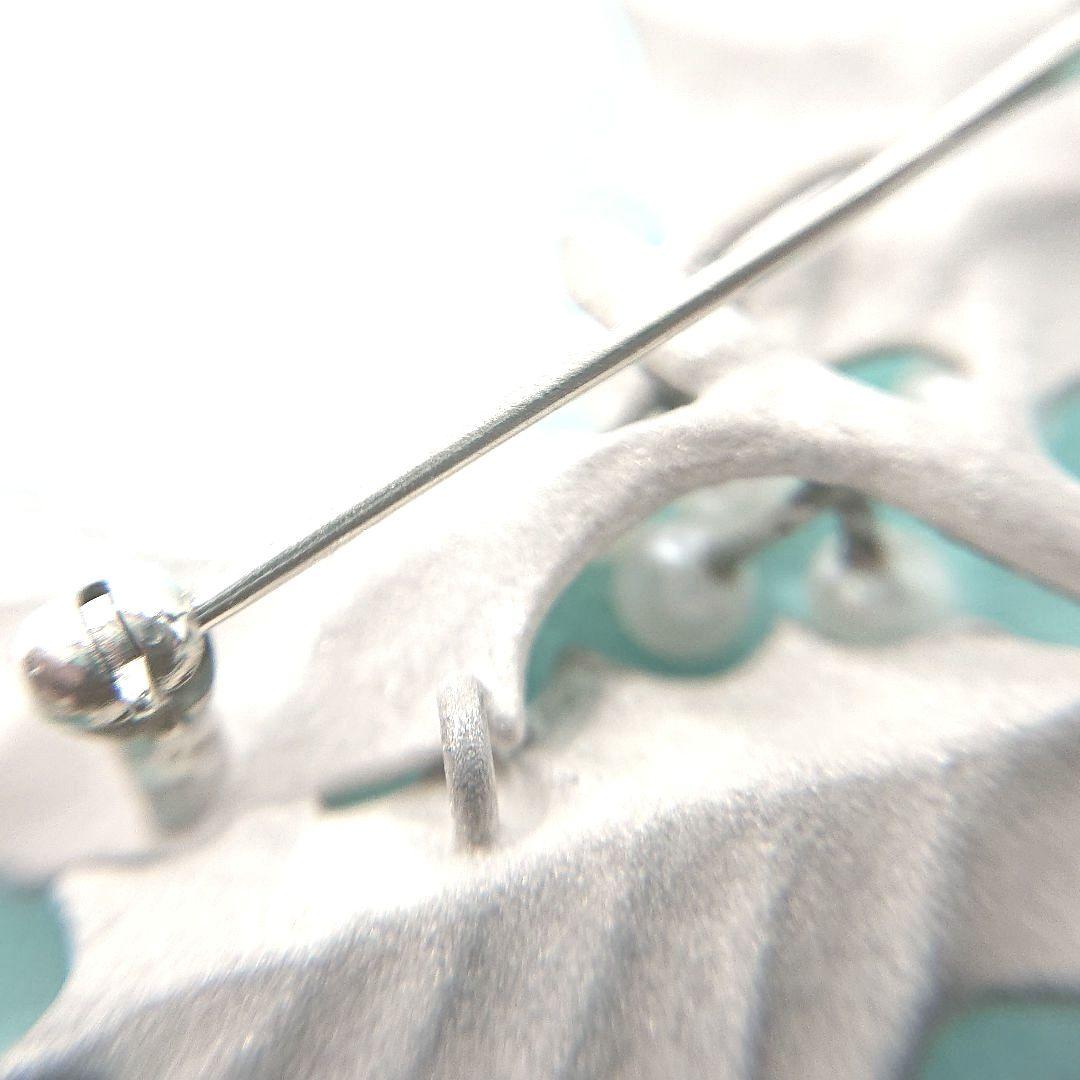 ほぼ未使用◎ ティファニー パール リーフ ブローチ No.13500