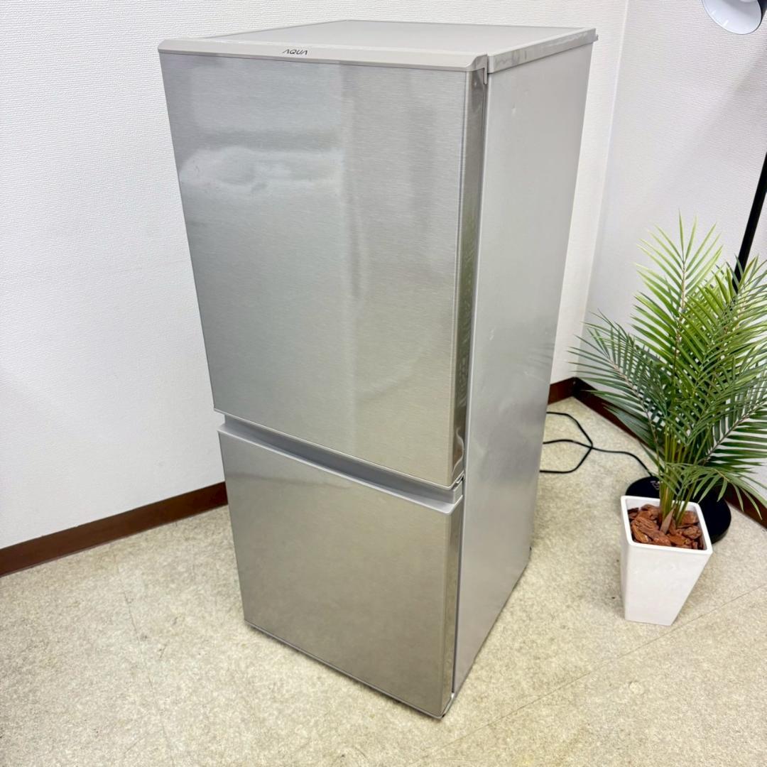 AQUA 冷蔵庫 小型 2ドア 126L 2021年 3ヵ月保証付 KR0069