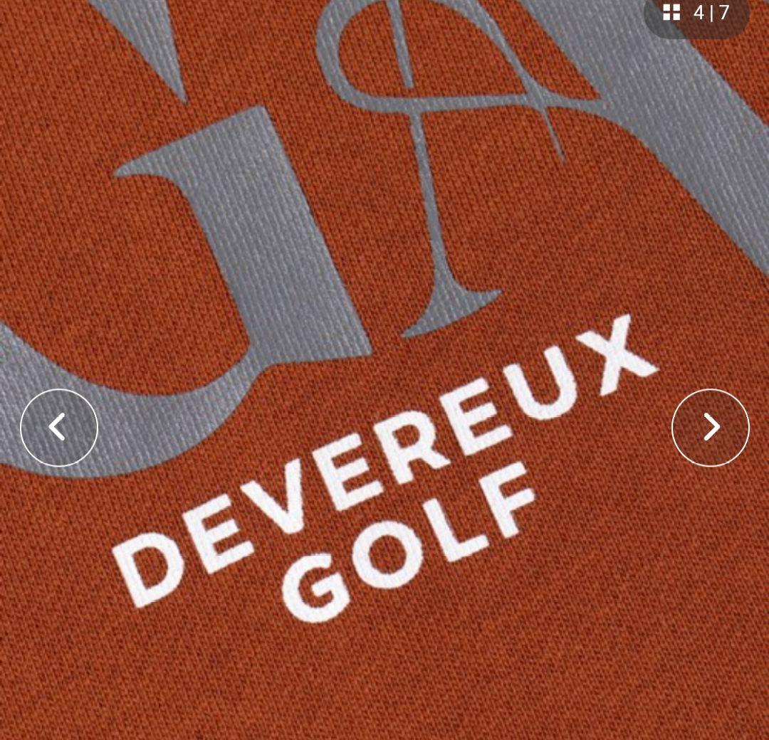 新品【DEVEREUX GOLF】 クルーネック／トレーナー／ブラウン／L