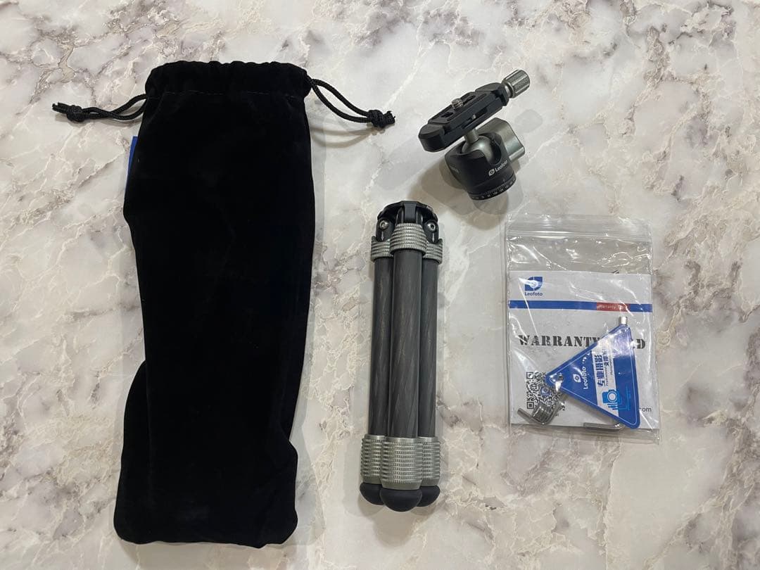 Leofoto MT-02Pro+LH-22 ブラック三脚雲台セットカーボンミニ