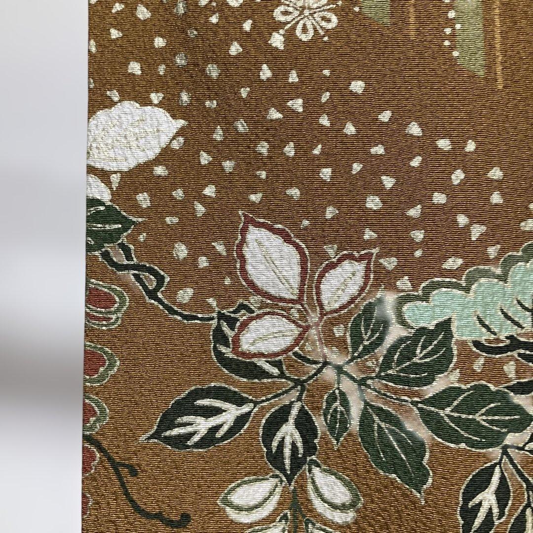 No.2963 正絹作家物(二代目清次郎)金彩縦縞訪問着　落款　美品