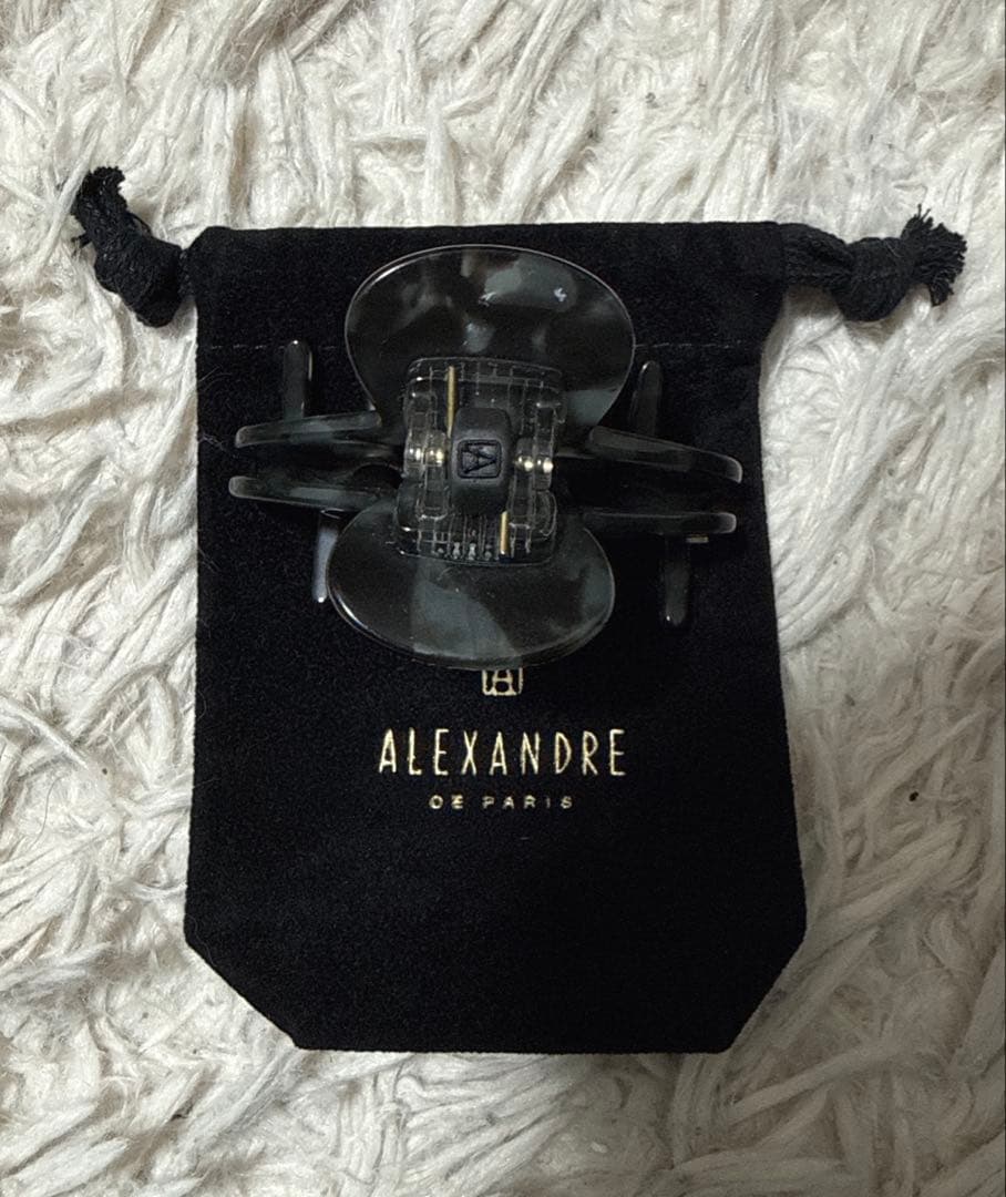 ALEXANDRE DE PARIS ブラックSヘアクリップ