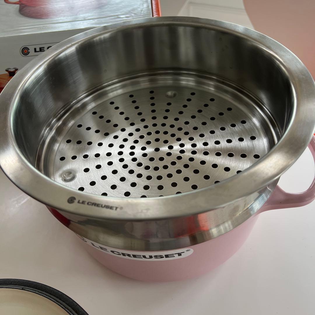 LE CREUSET 鍋・蒸し器、フライパンセット ピンク24cm